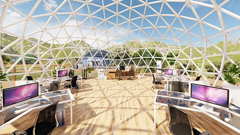 No.15 Case—12m Glass Dome For Office Spaces In Saudi Arabia – Rax Tent