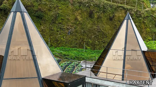 6m diamond pyramid glass house