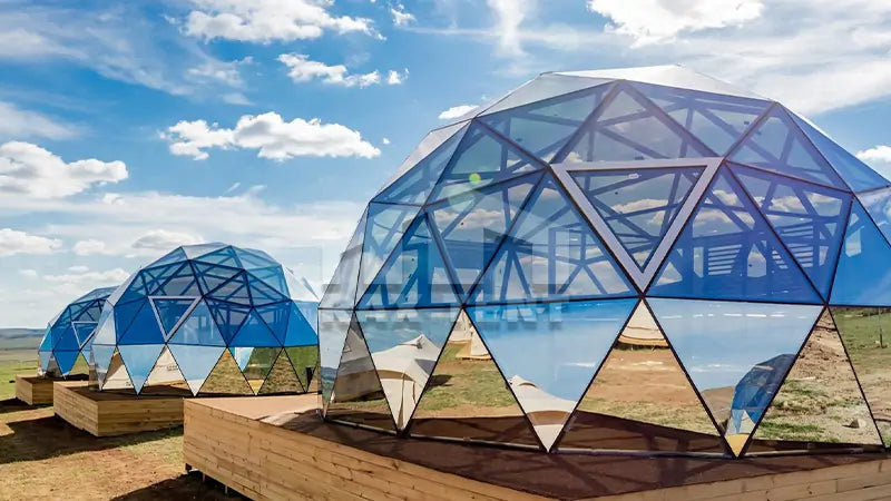 geodesic glass dome house