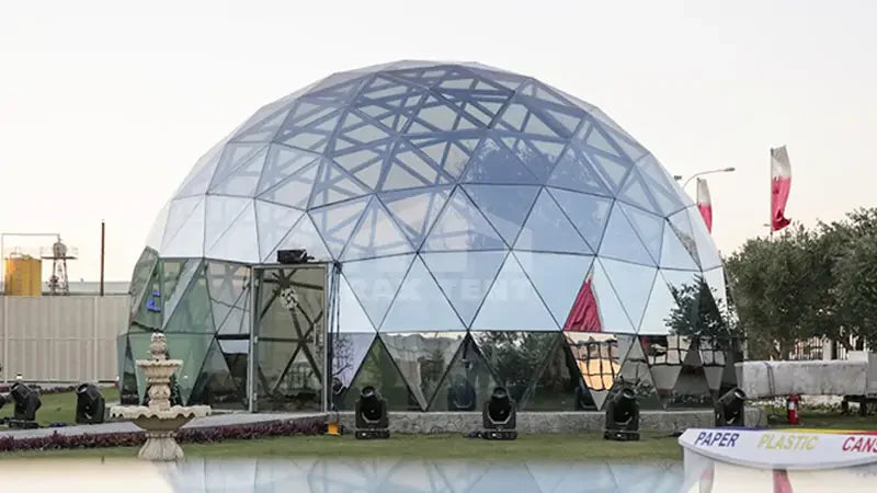 10m glass dome tent