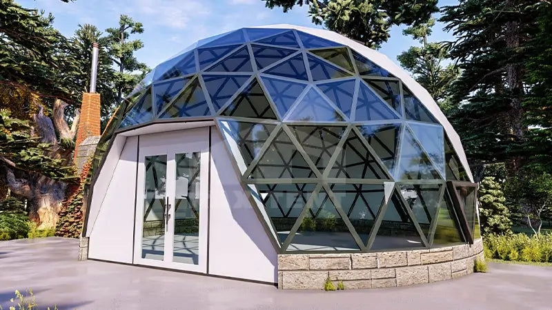 10m geodesic glass dome tent