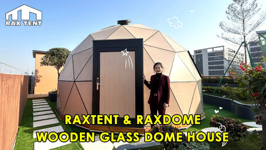 raxtent wooden glass dome