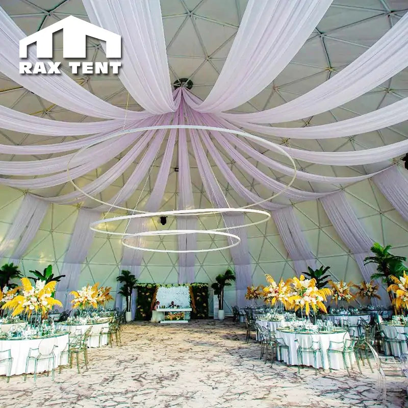 20M Big Dome Tent for Wedding with Double Layer Thermal Insulation