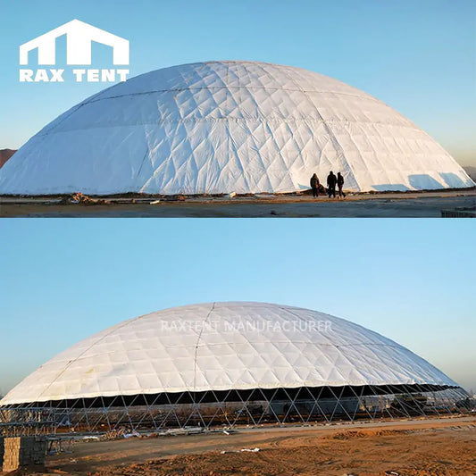 Exclusive 80m Big Geodesic Dome Tent for Event of 5000 Persons with Waterproof PVC Cover