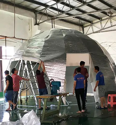 6M Half Ball Tent for Airbnb Glamping Dome Tent for Camping