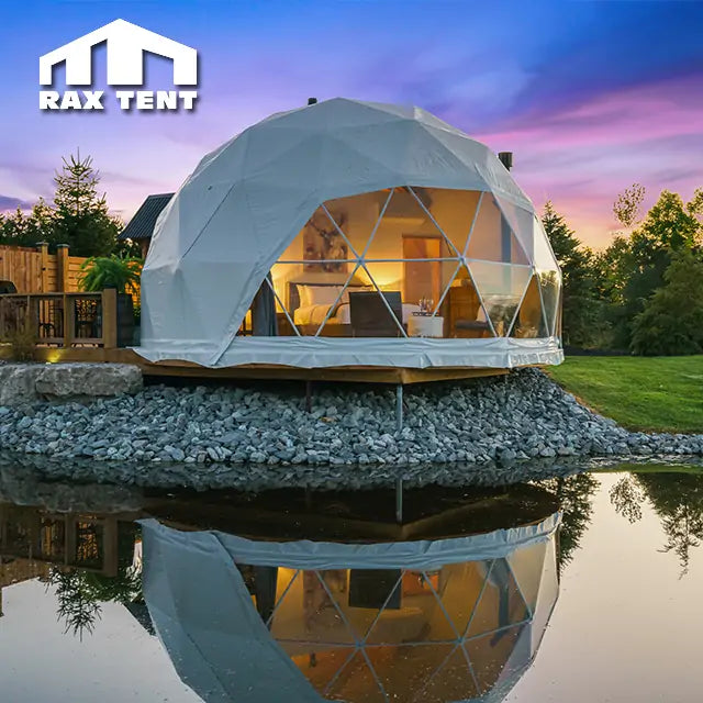 6M Half Ball Tent for Airbnb Glamping Dome Tent for Camping