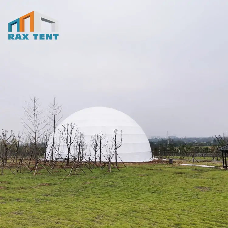 26M Big Geodesic Dome Tent for Event and Exhibition with Double Open Glass Door