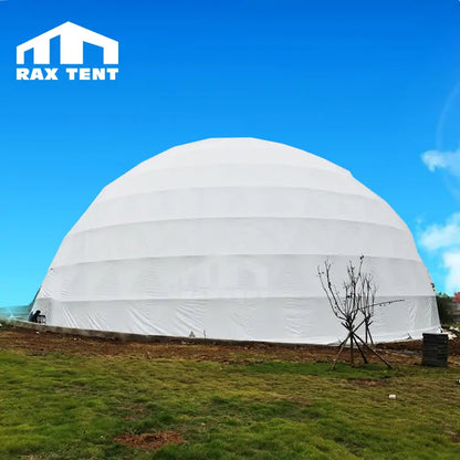 26M Big Geodesic Dome Tent for Event and Exhibition with Double Open Glass Door