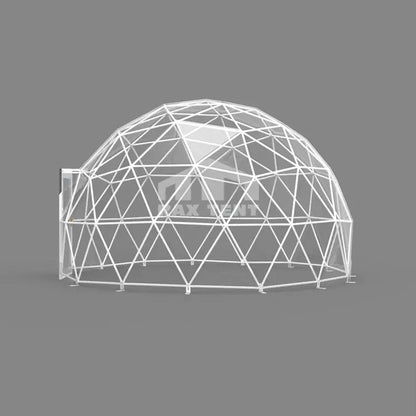 5M Clear Dome Tent for Event and Restaurant with Transparent PVC and Glass Door