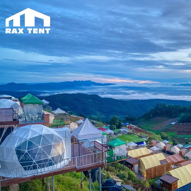 Small 4M geodesic dome tent for glamping dome hotel in Thailand