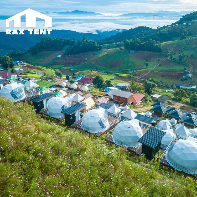 Small 4M geodesic dome tent for glamping dome hotel in Thailand