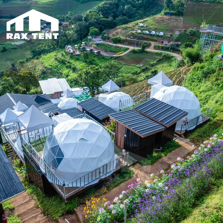 Small 4M geodesic dome tent for glamping dome hotel in Thailand