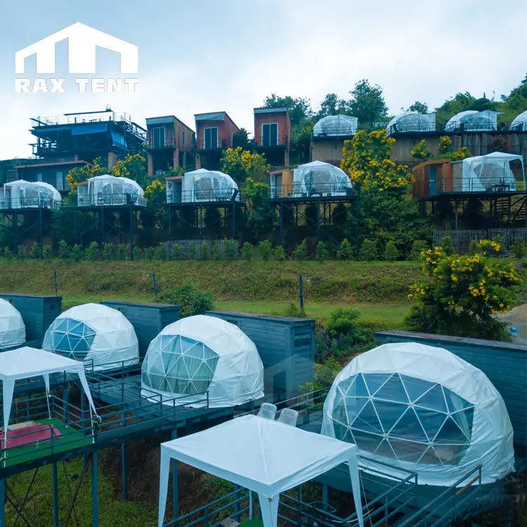 Small 4M geodesic dome tent for glamping dome hotel in Thailand