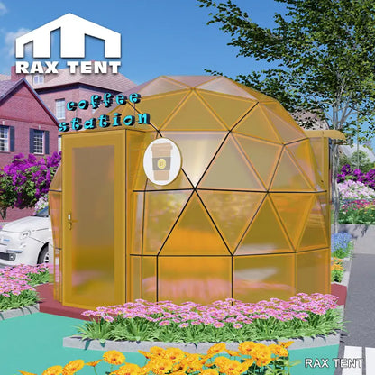 4m geodesic dome tent