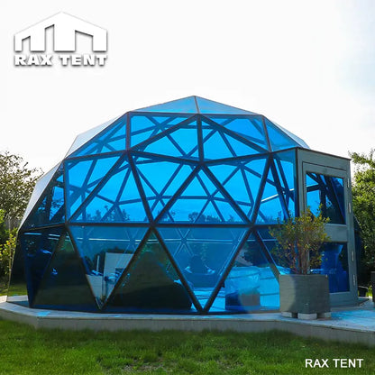 6m blue glass dome tent