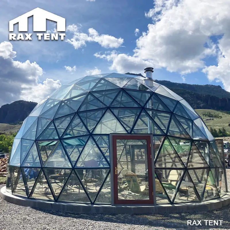 transparent glass dome tent