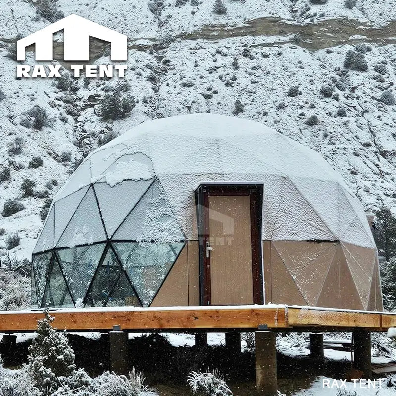 winter glass dome tent