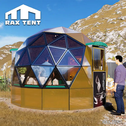 4m geodesic dome tent