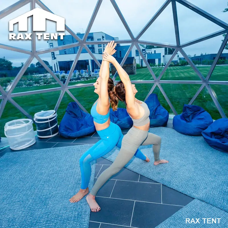 glass dome tent for yoga studio