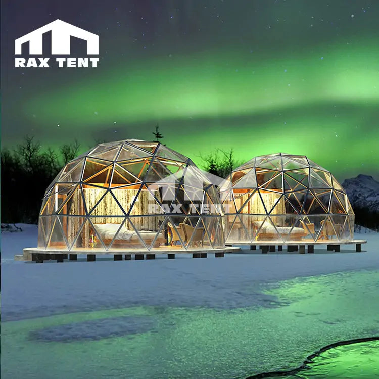 7M Aurora Glass Igloo Dome for Luxury Hotel in North Europe and America