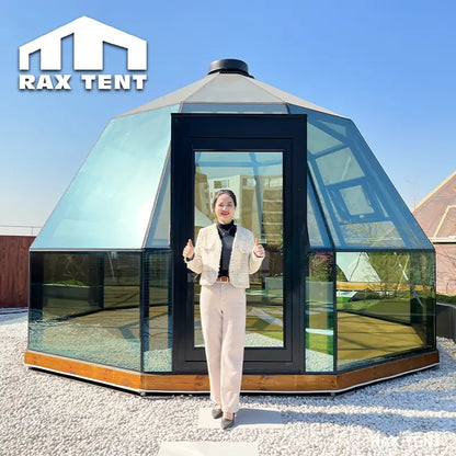 5m glass igloo tent