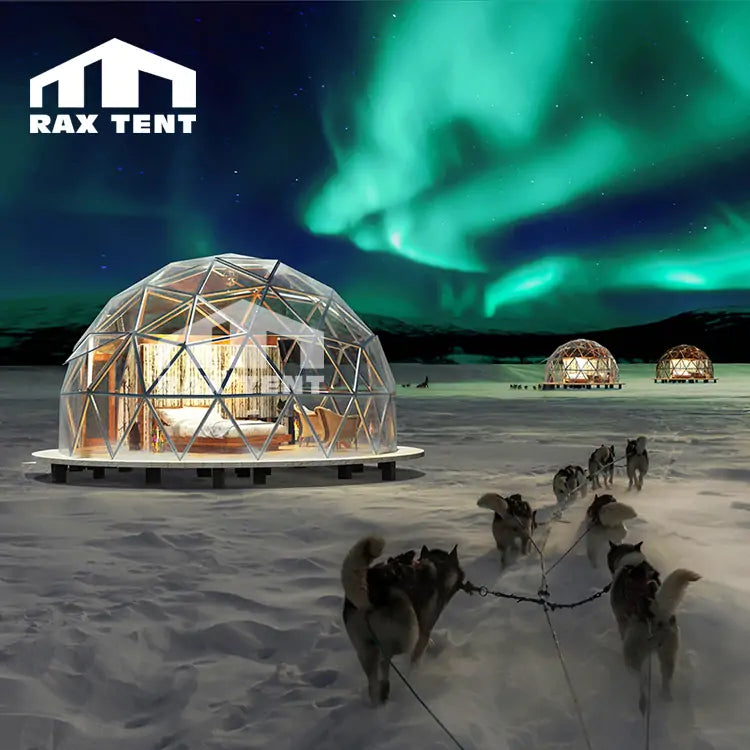 7M Aurora Glass Igloo Dome for Luxury Hotel in North Europe and America