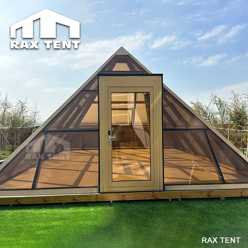 glass pyramid tent