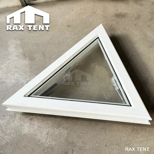 Triangular glass window