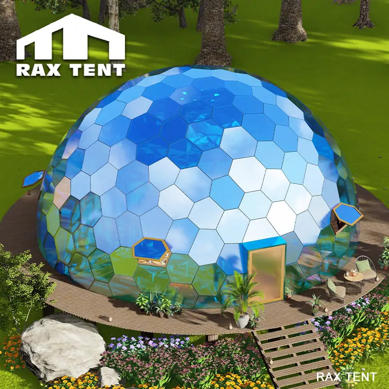 12m glass dome house