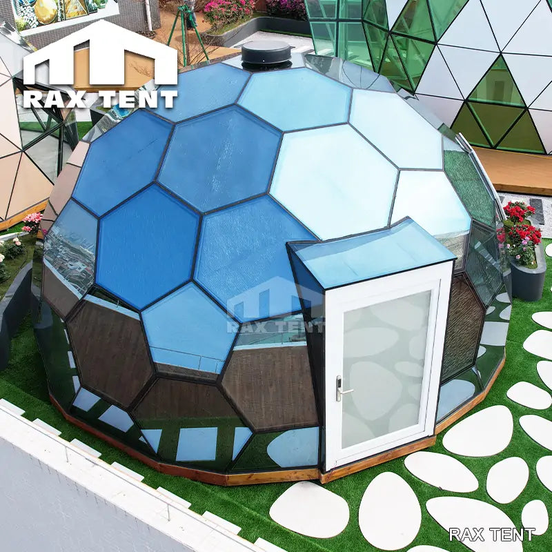 crystal honeycomb glass dome 