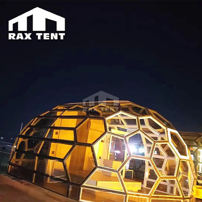 honeycomb glass dome house