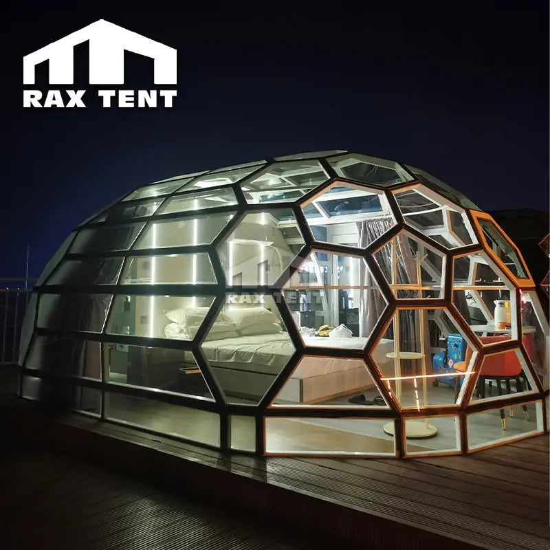 honeycomb glass dome