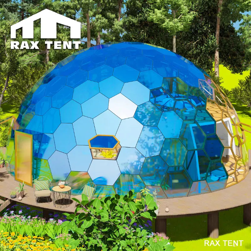 hexagonal glass dome tent