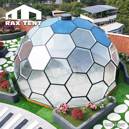 6m honeycomb glass dome