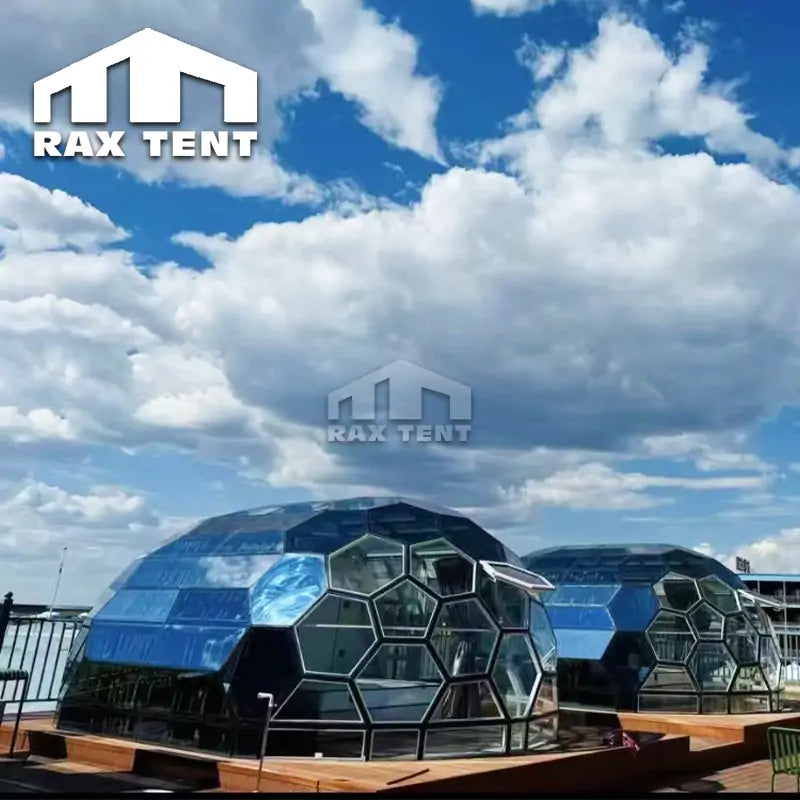 glamping honeycomb glass dome