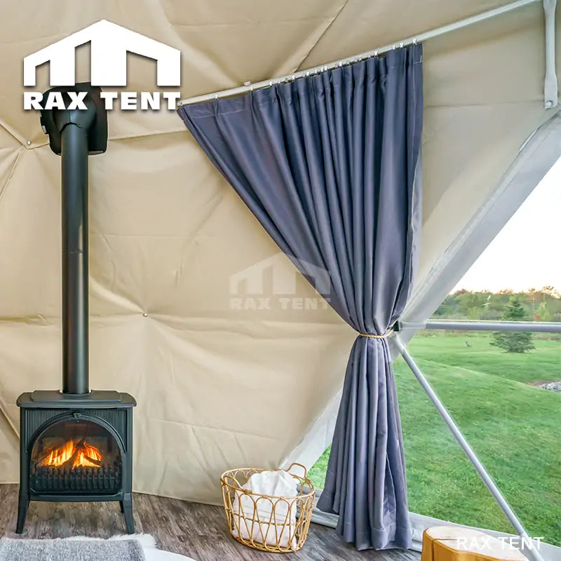 dome tent with curtain