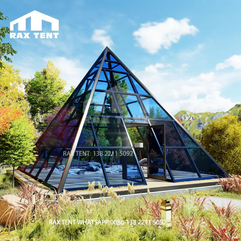 pyramid glass house