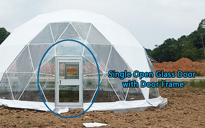 26M Big Geodesic Dome Tent for Event and Exhibition with Double Open Glass Door