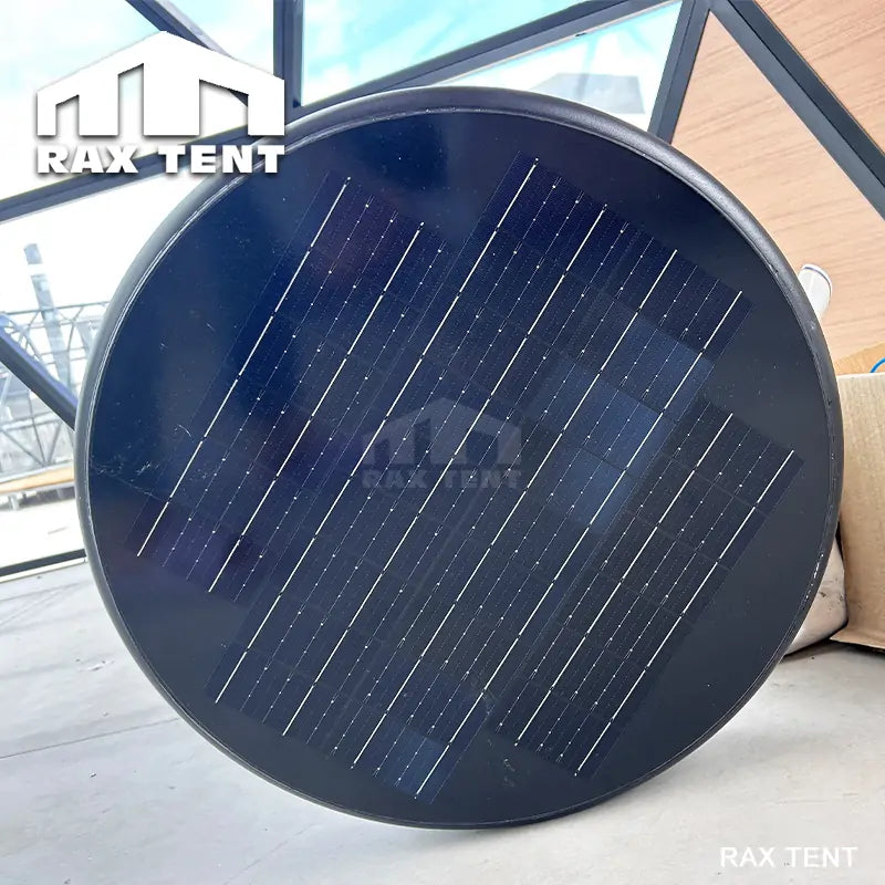 black Solar Energy Fan