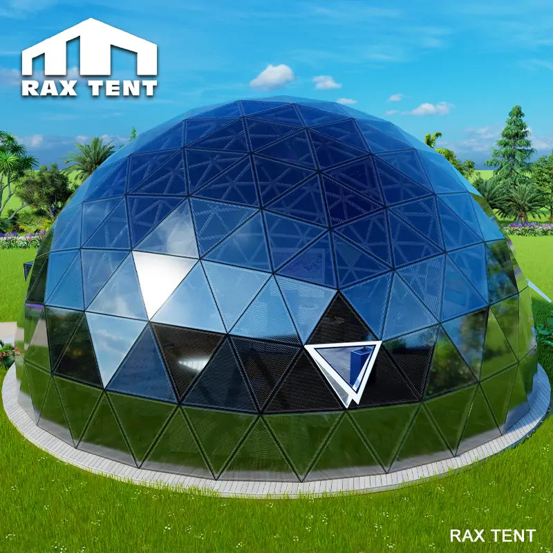 photovoltaic glass dome tent