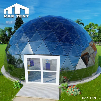 solar powered glass dome tent