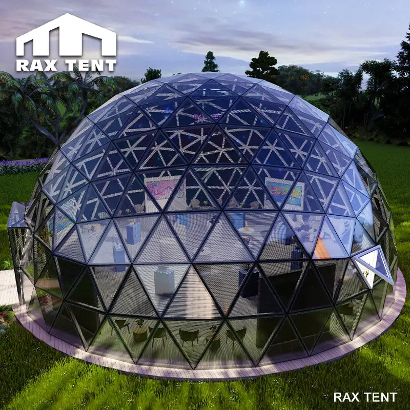 solar powered geodesic dome