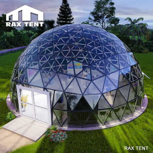 solar powered glass dome