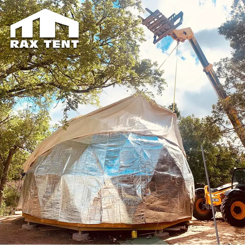 Geodesic Dome Tents Thermal Insulation System for Hot Summer and Cold ...